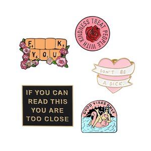 Lot of Cute Girly Enamel Pins (~50 Piece Lot)